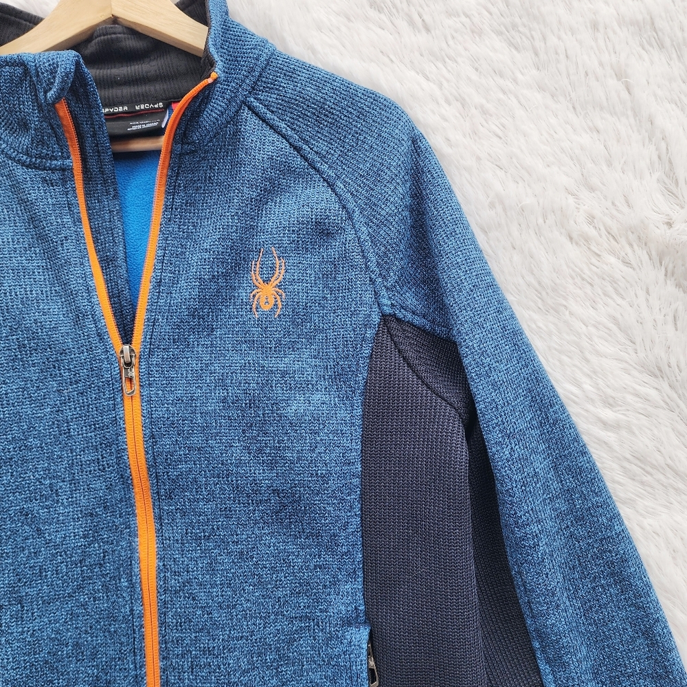 Spyder Mens Full Zip Mid Weight Stryke Fleece Jacket - Picture 2 of 8